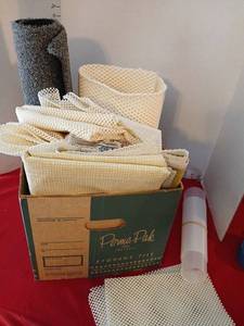 lot 1717 image: RUGGIES Reusable Rug Grippers Tacky Grip Polymer Technology Multiple Pieces non slip mats and more