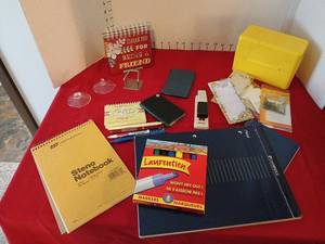 lot 1761 image: Office & School Supplies Lot Notebooks Markers Desk Organizers
