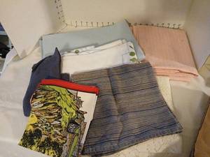 lot 1779 image: Lot of Assorted Fabric table cloths