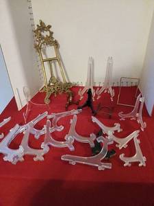 lot 1790 image: Collection of Display Easels and stands