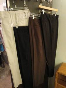 lot 2503 image: Ladies  Dress Pants Assorted Colors and Styles size 12 to 14