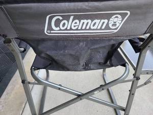 lot 3201 image: Coleman Camping Chair with Side Table