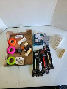lot 3215 image: Party & Safety Lot Glow Sticks Plug Protectors Outlet Covers Tape and more