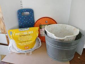 lot 3330 image: Gardener Potting Mix For Potted Plants pot insert and more