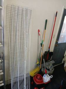 lot 3504 image: Wire Storage Rack76x16 three pieces no hardware