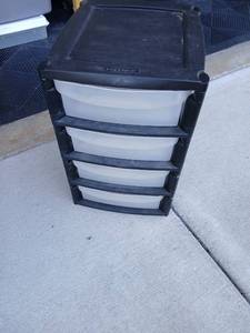 lot 3512 image: Home 4-Drawer Storage Organizer 24x15x18