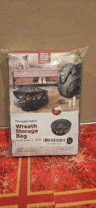lot 122 image: ZOBER ZCP-105-grn Artificial Christmas Wreath Storage Bag 36, 2-Pack 36in