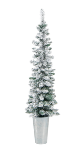 lot 6666 image: Costway potted Christmas tree  - Retail $0
