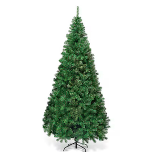 lot 6668 image: Costway 8-ft Full Rightside-up Green Artificial Christmas Tree (unlit) Lights - Retail $0