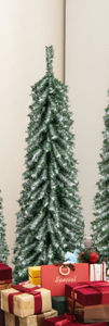 lot 6671 image: Costway tree with realistic accumulated snow  - Retail $0