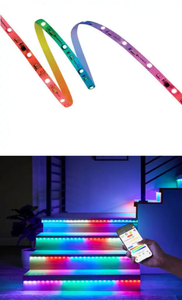 lot 6602 image: ecosmart 32.8 ft RGB Color Changing Strip Light with Remote 1009517432 - Retail $0