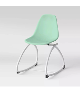 lot 530 image: Pillowfort Sensory Friendly Kids Desk Chair Gray Metal Frame Ages 8 - Retail $100