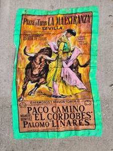 lot 90 image: Vintage Plaza de Toros La Maestranza de Sevilla Corrida de Toros Poster&nbsp