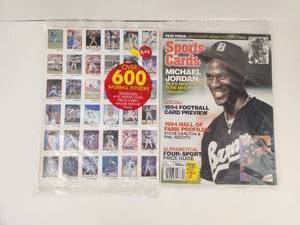 lot 166 image: Sports Cards Magazine September 1994 with Baseball Card Sheet and Promo Card