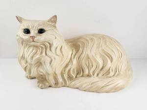 lot 170 image: Large Vintage Ceramic Cat Statue MCM