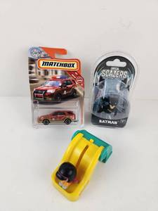 lot 171 image: Matchbox Ford Interceptor Fire Chief NECA Scalers Batman Little Tikes Toy Lot