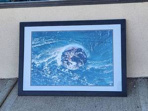 lot 223 image: Signed Framed Earth From Space Photograph Print Olga Horak&nbsp