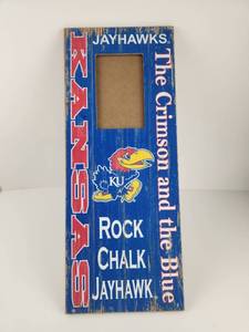 lot 224 image: Kansas Jayhawks Rock Chalk Picture Frame 10x20