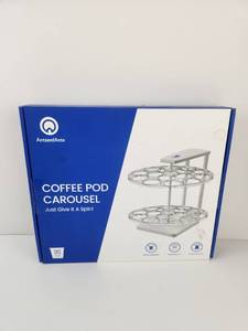 lot 237 image: Coffee Pod Carousel 30 Capacity Spinning Storage