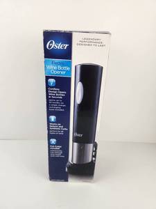 lot 238 image: Oster Electric Wine Bottle Opener Cordless with Foil Cutter