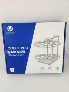 lot 242 image: Coffee Pod Carousel 30 Pod Storage Organizer