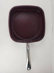 lot 255 image: Forged in Fire Square Grill Pan with Handle