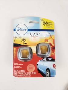 lot 257 image: Febreze Car Air Freshener Hawaiian Aloha 2 Clips 4 mL Total