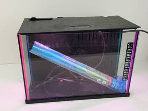 lot 268 image: Top Fin Custom Colorflow Aquarium with 7-Color Changing LEDs