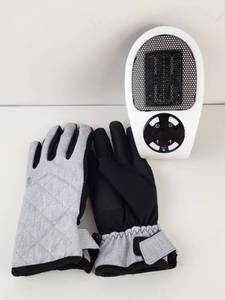 lot 283 image: Portable Space Heater with Gloves Set