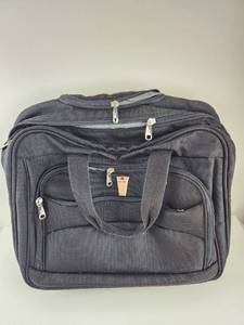 lot 284 image: Delsey Laptop Briefcase Carry-On Travel Bag Gray
