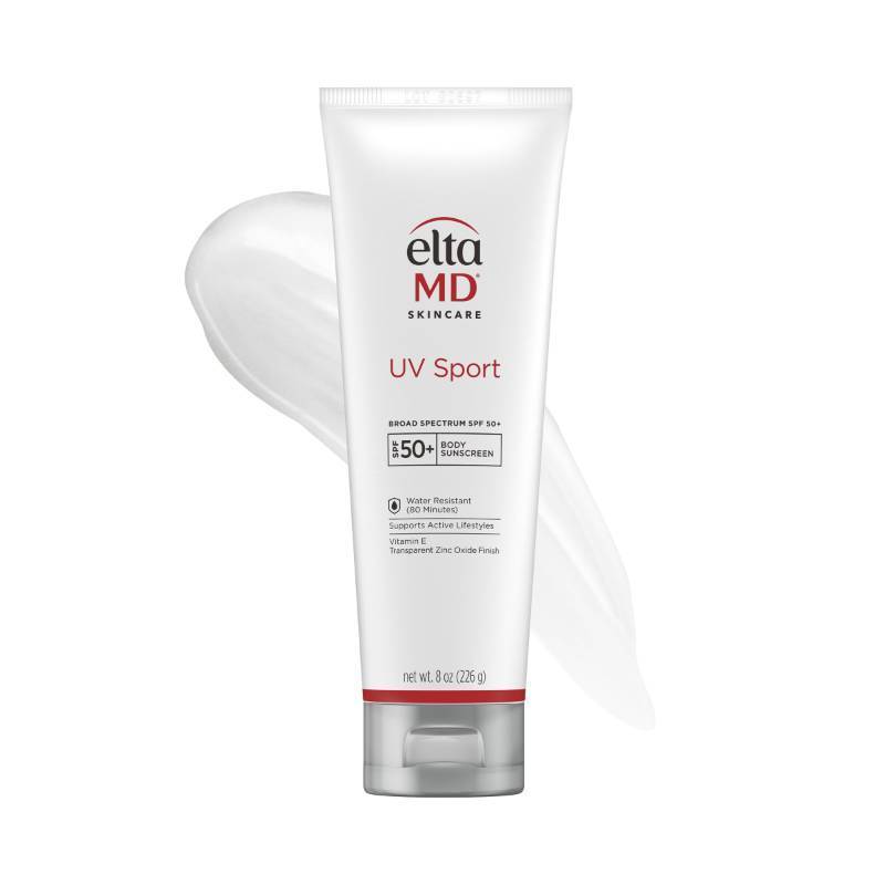 lot 59717 image: EltaMD UV Sport Sunscreen, Water and Sweat Resistant 80 Min, SPF 50, 8 oz - Retail $61
