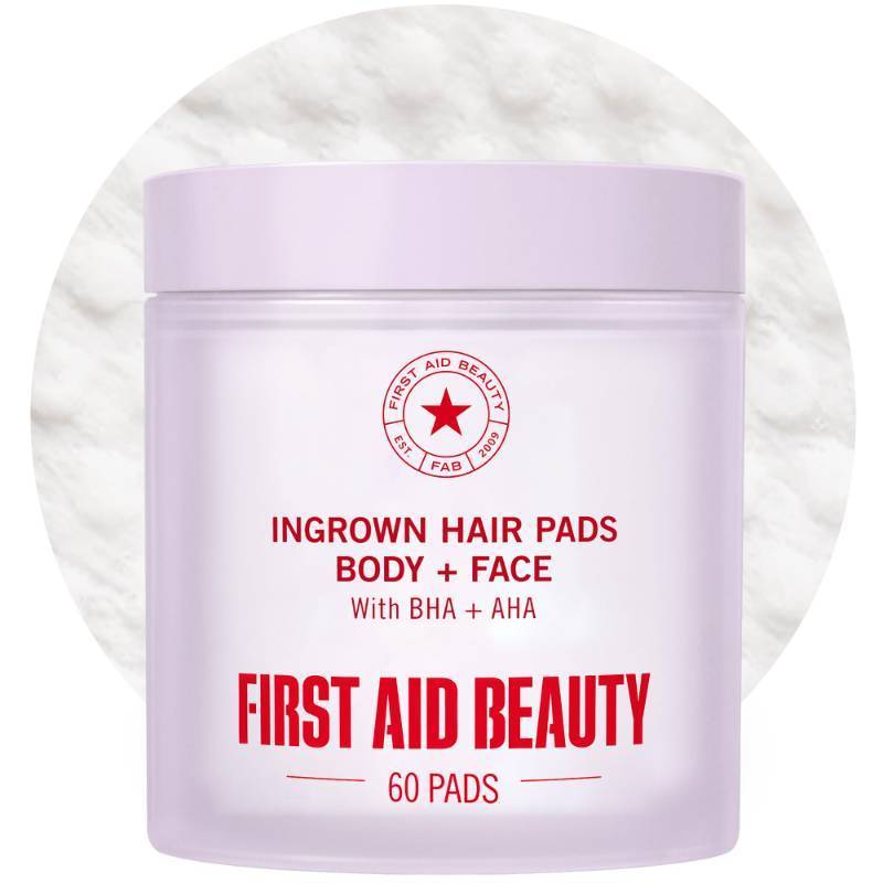 lot 59749 image: First Aid Beauty Ingrown Hair Pads with BHA and AHA, 60 ct - Retail $33