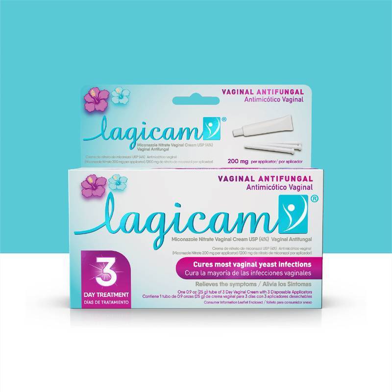 lot 29297 image: Lagicam V 3 Day Yeast Infection Treatment for Woman, 3 Applicators & Cream - Retail $14