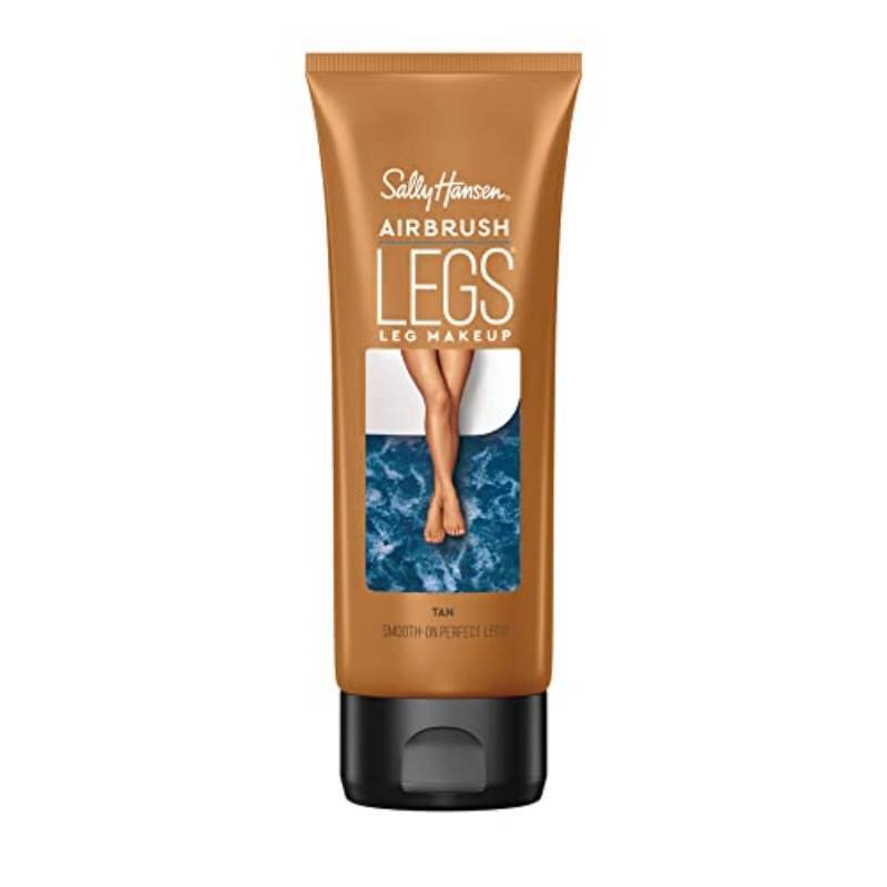 lot 29480 image: Sally Hansen Airbrush Legs Leg Makeup Lotion  Easy Application, Flawless-Looking Legs, Water-Resistant, Transfer-Proof  Tan  Natural Tan Finish - Retail $13