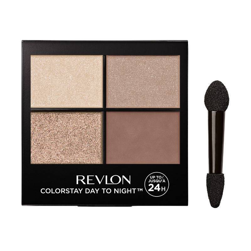 lot 29528 image: Revlon ColorStay Day to Night Eyeshadow Quad, 500 Addictive, 0.16 oz - Retail $8