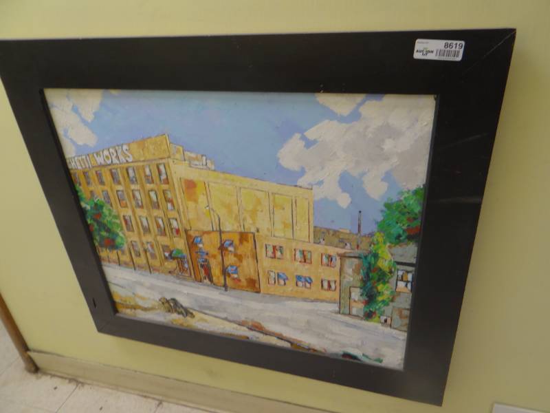 lot 8619 image: Framed original oil painting- Local Artist- 30 x 35- Steve Seals