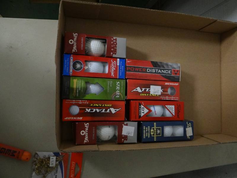 lot 8670 image: Lot of various boxes of new golf balls
