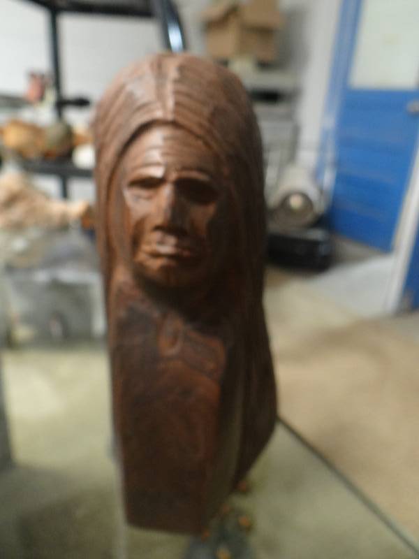 lot 8687 image: Ironwood Indian Head- 6 tall