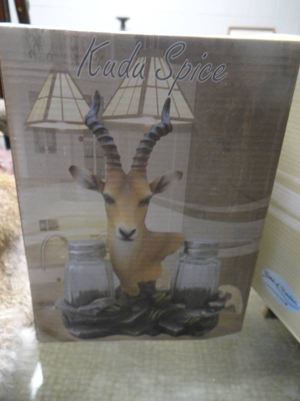 lot 8701 image: New in box Kudu saltpepper shaker set