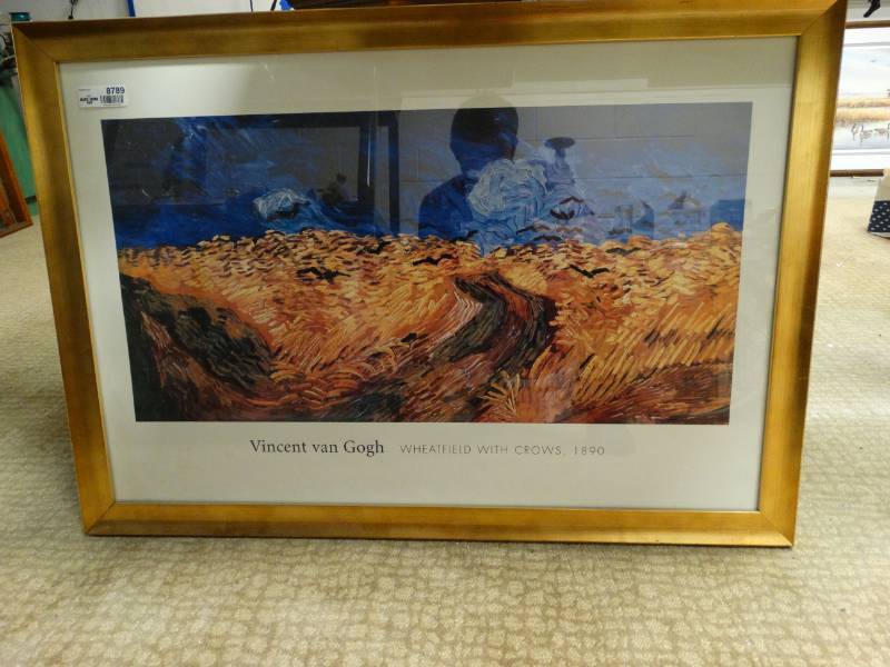 lot 8789 image: Large framed print- Vincent Van Gogh- 39 x 27