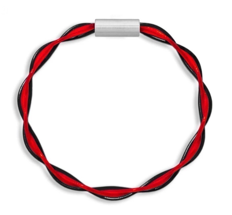 lot 126 image: Stringlet Brand Tennis String AC DC Twist Bracelets - 4pk