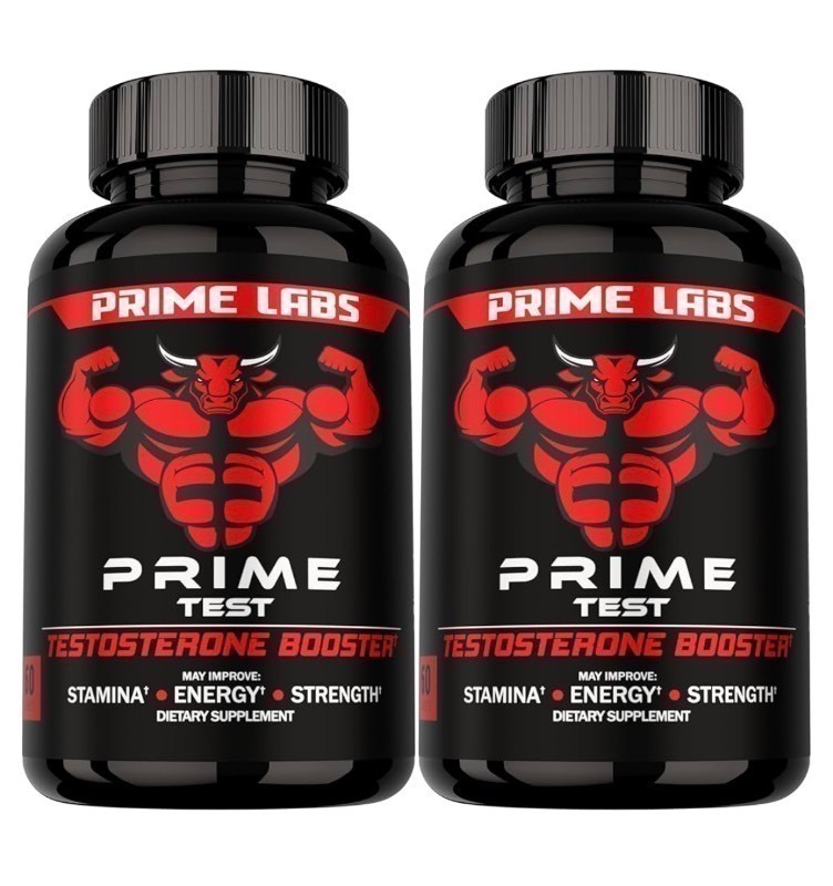 lot 43 image: Labs Testosterone Supplement for Men (2-Pack) - Stamina, Endurance, Energy, & Strength - Mens Testosterone Booster & Workout Supplement - 120 Caplets