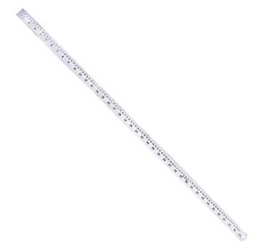 lot 27 image: Stainless Steel Ruler w Conversions, 40, EnglishMet