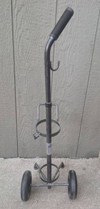 lot 3001 image: DMC Services Oxygen Cylinder Cart 3-Wheel with Tank Holder&nbsp