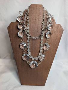 lot 3501 image: Set of 3 Clear Necklaces of Various Styles&nbsp