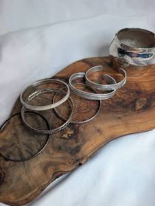 lot 3609 image: Mixed Metal Cuff Bracelets Lot of 7