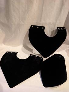 lot 4009 image: Black Foldable Necklace Display Pieces with Snaps - 3 ct