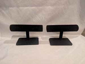 lot 4014 image: Black T-Bar Jewelry Display Stands Set of 2