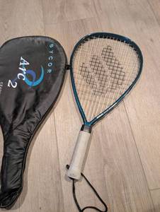 lot 4500 image: Arc 2 Sycor Graphite Racquetball Racket with Cover