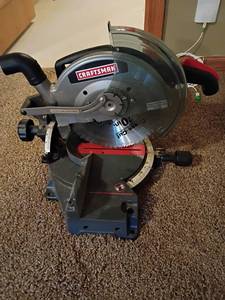 lot 940 image: Craftsman 10in Compound Miter Saw.  Located in basement